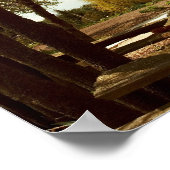 Rustikale Kabine Print Poster (Ecke)