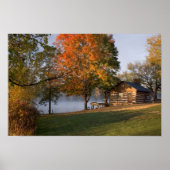 Rustikale Kabine Print Poster (Vorne)