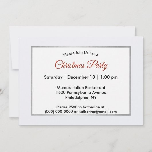 Rustikale Kabine Schnee Winter Weihnachten Einladung (Rückseite)