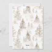 Rustikale Kabine Verheiratet & Merry Foto Ferienka Feiertagskarte (Rückseite)