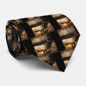 Rustikale Kabinen-Hüttenwaldgebirgselche Krawatte (Gerollt)