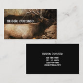 Rustikale Kabinen-Hüttenwaldgebirgsstierelche Visitenkarte (Vorne/Hinten)