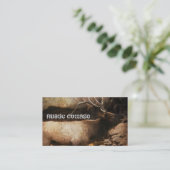 Rustikale Kabinen-Hüttenwaldgebirgsstierelche Visitenkarte (Stehend Vorderseite)