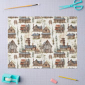 Rustikale Kabinen Seidenpapier (Basteln)