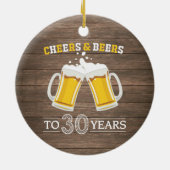 Rustikale Käfer und Biere bis 30 Jahre Keramik Ornament (Hinten)