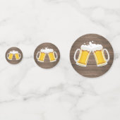 Rustikale Käfer und Biere bis 60 Jahre Konfetti (Rückseiten)