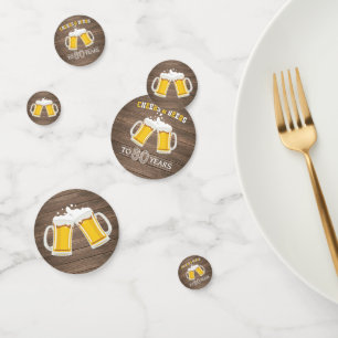 Rustikale Käfer und Biere bis 80 Jahre Konfetti