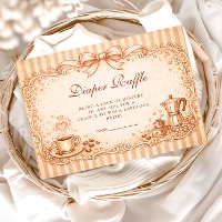 Rustikale Kaffee-Baby-Shower-Windel-Raffle