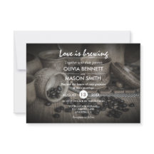 Rustikale Kaffeeban-Liebe ist Brauenkarte