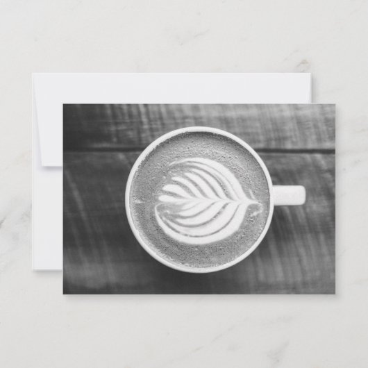 Rustikale Kaffeeban-Liebe ist Brauenkarte Einladung (Rückseite)