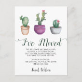 Rustikale Kakteen, die ich bewegte Ankündigungspostkarte (Vorderseite)