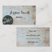 rustikale Kakteen-Visitenkarte Visitenkarte (Vorne/Hinten)