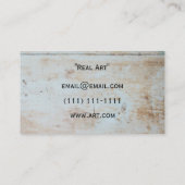 rustikale Kakteen-Visitenkarte Visitenkarte (Rückseite)