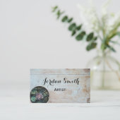 rustikale Kakteen-Visitenkarte Visitenkarte (Stehend Vorderseite)