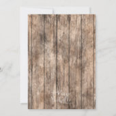 Rustikale Kaktus-Brautparty-Spielumgebung Einladung (Rückseite)