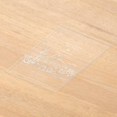 Rustikale Kaktus Wüstenlandschaft Hochzeit Acryleinladungen (Ablage )