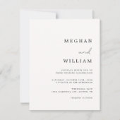 Rustikale Kalligrafie Einladung zur Hochzeit (Vorderseite)