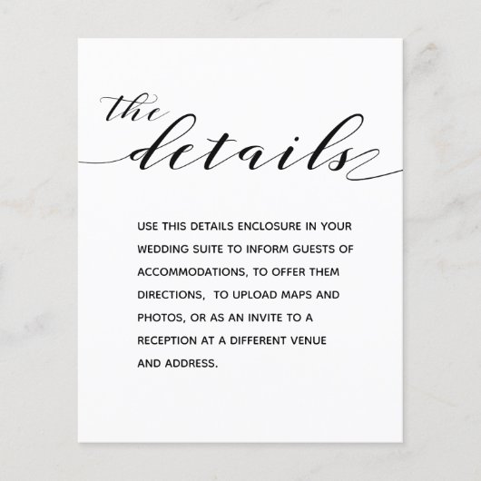 Rustikale Kalligrafie - Eintrittskarte für Hochzei (Vorderseite)