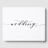 Rustikale Kalligrafie - Gästebuch (Rückseite)