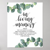 Rustikale Kalligrafie-Gedenktafelsignatur Poster (Vorne)