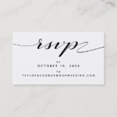 Rustikale Kalligrafie-UAWG Online-Karte Visitenkarte (Vorderseite)