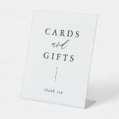 Rustikale Kalligraphie-Karten und Geschenke Fußbod Sockelschild (Vorderseite)