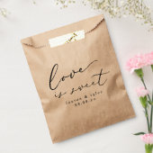 Rustikale Kalligraphie Liebe ist Sweet Gastgeschen Geschenktütchen (Versiegelt)