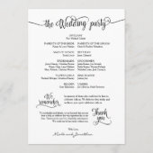 Rustikale Kalligraphie, Schwarzer Schriftart, Hoch Programm (Rückseite)