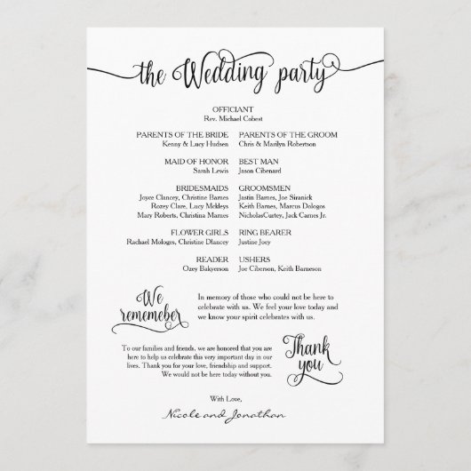 Rustikale Kalligraphie, Schwarzer Schriftart, Hoch Programm (Rückseite)