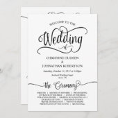 Rustikale Kalligraphie, Schwarzer Schriftart, Hoch Programm (Vorne/Hinten)