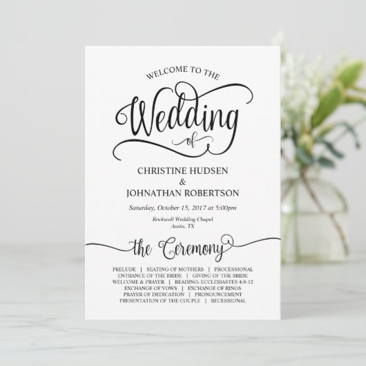 Rustikale Kalligraphie, Schwarzer Schriftart, Hoch Programm (Stehend Vorderseite)