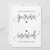 Rustikale Kalligraphie vorbehaltener Zeichenzelt ( Einladung (Vorderseite)