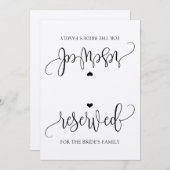 Rustikale Kalligraphie vorbehaltener Zeichenzelt ( Einladung (Vorne/Hinten)