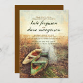 Rustikale Kanufallengagierte Party Einladung (Vorne/Hinten)