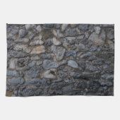 Rustikale karibische Korallensteinmauer 2 Geschirrtuch (Horizontal)