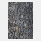 Rustikale karibische Korallensteinmauer 2 Geschirrtuch (Vertikal)