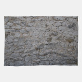 Rustikale karibische Korallensteinmauer 3 Geschirrtuch (Horizontal)