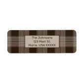 Rustikale Kariert Brown und Beige (Vorne)