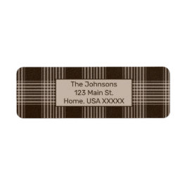 Rustikale Kariert Brown und Beige