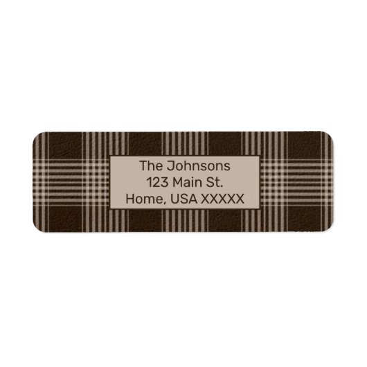 Rustikale Kariert Brown und Beige (Vorne)