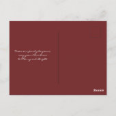 Rustikale Kariert Frohe Weihnachts-Foto Postkarte (Rückseite)