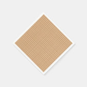 Rustikale Karierte Braune Papier Serviette | Lässi (Ecke)