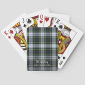 Rustikale Karierte Clan Gordon Script Tartan Spielkarten (Rückseite)