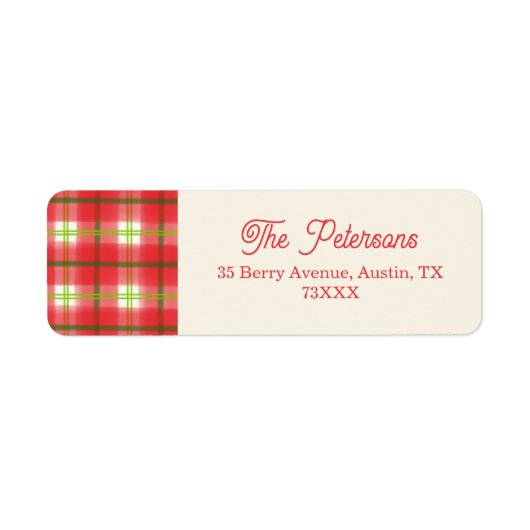 Rustikale Karierte Feiertagsparty (Vorne)