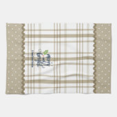 Rustikale Karierte Fröhlichkeit und helle Weihnach Geschirrtuch (Horizontal)