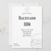 Rustikale Karierte Grillveranstaltung Einladung (Vorderseite)