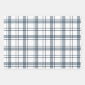 Rustikale Karierte Schneeflocken und Holly in Coun Geschenkpapier Set (Vorderseite)