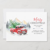 Rustikale Karierte Trucker Weihnachten (Vorderseite)