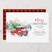 Rustikale Karierte Trucker Weihnachten (Vorne/Hinten)