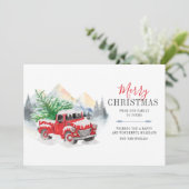 Rustikale Karierte Trucker Weihnachten (Stehend Vorderseite)